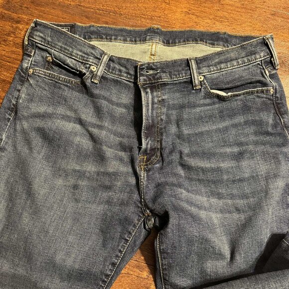 Abercrombie and Fitch mens kilby boot cut stonewashed blue jeans 38 X 30 stretch - Picture 8 of 8